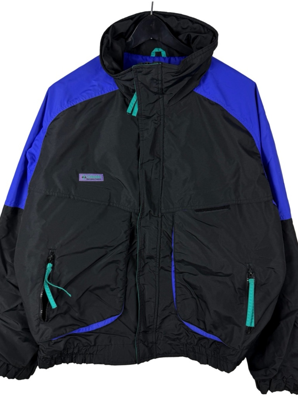 Vintage 90s Columbia Sportswear Radial Sleeve Colorblock Jacket Size L